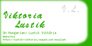 viktoria lustik business card